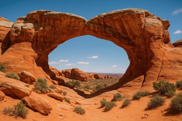 Eroded Stone Formation in a Famous National Park