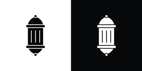 Arabic Lamp icon. Black Silhouette. Graphic illustration.