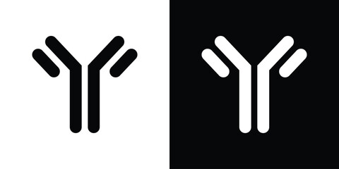 Fototapeta premium Antibody icon vector, Symbol, logo illustrations