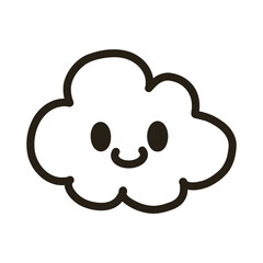 cloud icon on a white