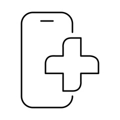 Smartphone Line Editable Stroke Icon. Mobile Phone Functions, Settings, Technology, Apps, Security, Shopping, Mobile Wallet, Marketing, Promotion, Communication Vector Illustration