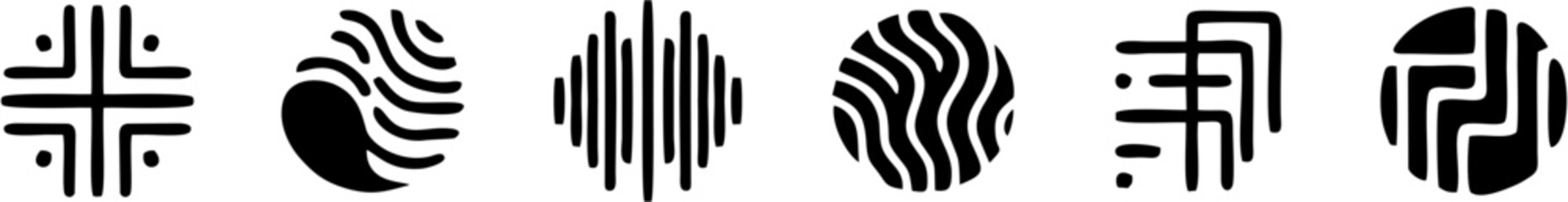 Vertical barcode lines black abstract optical illusion design illustration