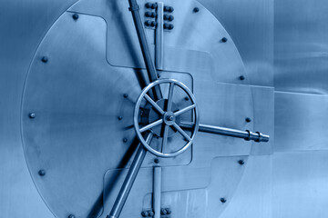 Close up of vault door