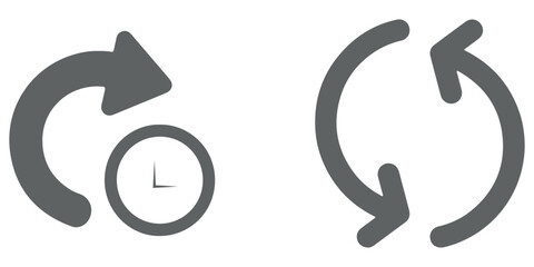 circle arrow icon set.circular arrow icon, refresh, reload arrow icon symbol sign. Blue Reload vector icon set. repeat vector. restart or reset sign. Repeat cycle symbol