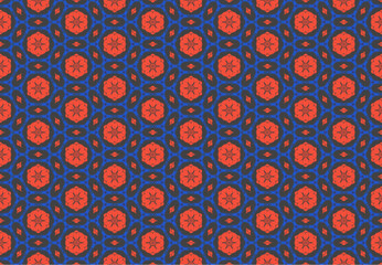 Seamless Luxury Wallpaper Decoration Tile Fashion Fabric Digital Graphic Art Shape Geometric Interior Perspective Template Visual Symmetric Textile Texture Design Cloth Background Endless Pattern.