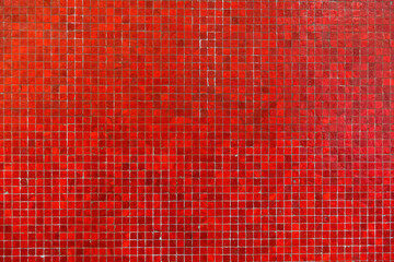 Small red mosaic tiles textures