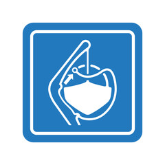 Obraz premium Release The Ropes Safety Sign