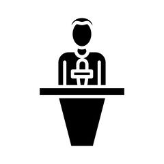 News Anchor Icon Design