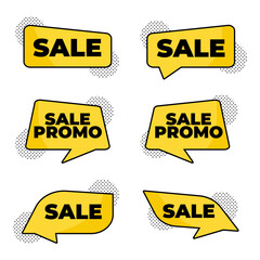 Premium Vector Promo Sale labels tags collection