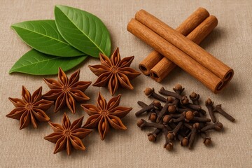 A selection of popular Asian spices