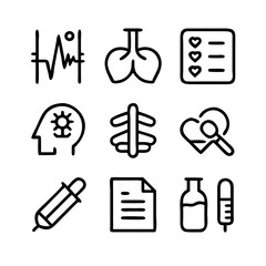Business Team - line vector icon set. Pixel perfect.