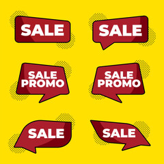 Premium Vector Promo Sale labels tags collection