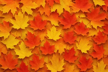 Fototapeta premium Vivid Fall Foliage in Woodland Areas