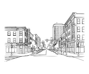 Line Art of Broadway, Denver