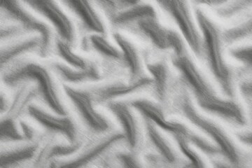 Wrinkled textile surface with a crumpled appearance