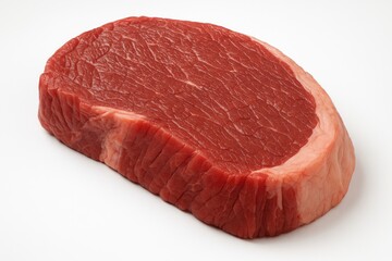 Close-up of raw meat on a white surface