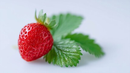 Sweet, dewy strawberry whispers solstice secrets, embodying Midsummers Eve enchantment and vibrant culinary alchemy against a serene backdrop