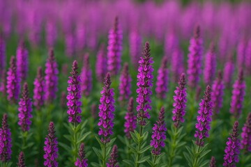 Fototapeta premium Vivid violet blossom in full bloom
