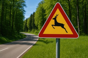 Nature's Deer Sign Emblem