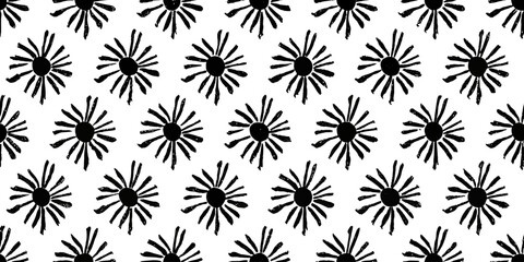 Abstract Floral Pattern: An artful arrangement of stylized flower elements, meticulously crafted, forming a mesmerizing and versatile decorative pattern. 