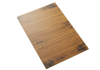Reclaimed Wood Panel Rustic Texture and Natural Grain isolated on transparent background