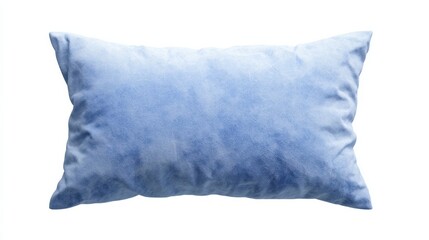 A plush indigo pillow invites tranquil dreams, perfect for Hygge ambiance or World Sleep Day cozy celebrations