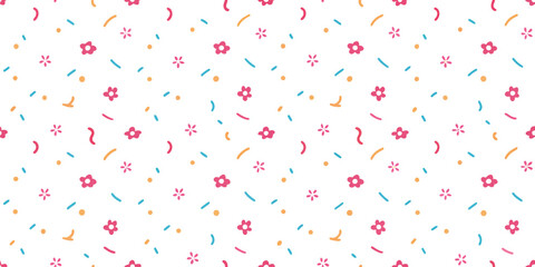 Blossom & Star Pattern: An eye-pleasing repetitive pattern featuring dainty blossoms and twinkling stars, creating a cheerful and harmonious aesthetic.