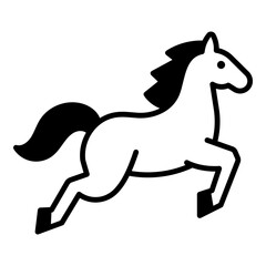 Horse icon, representing agility and loyalty, widely known in rural and sporting cultures.