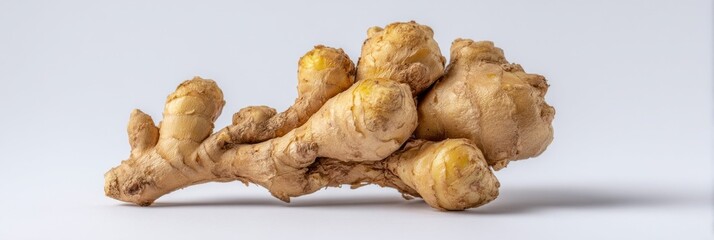 Earthy ginger root, like gnarled wood of folklore, fiery spice for winter solstice rituals and holistic wellness practices