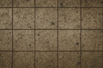 Obraz premium Untidy subway platform surface