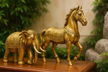 Belief-based souvenirs: Elephant and horse figurines at the shrine