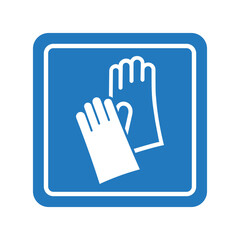 Wear Protective Gloves Safety Sign