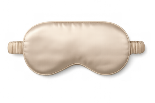 Luxurious silk sleep mask featuring smooth texture, soft elastic band, providing gentle comfort for restful nights and enhanced relaxation