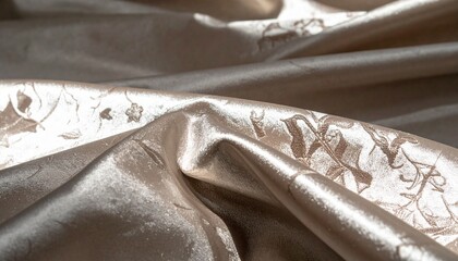 soft wavy luxurious beige fabric background