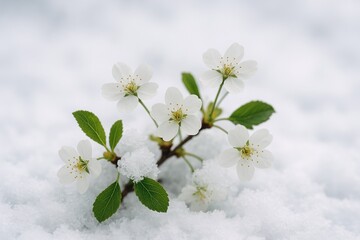 Wintertime blossoms flourish