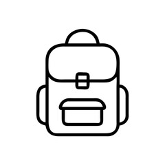 black bag isolated on white