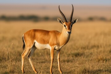 Naklejka premium Wild Antelope in an African Safari Reserve