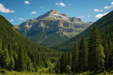 Fototapeta premium Stunning panorama of the Monte Perdido peak