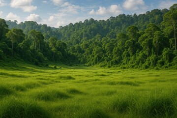 Naklejka premium Stunning Scenic Views in Southern Borneo