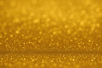 Abstract shimmering background with gold glitter and bokeh effects