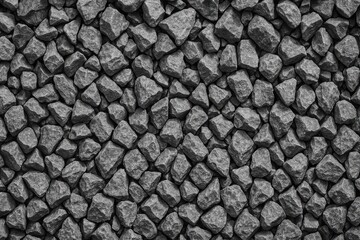 Naklejka premium Monochrome image of broken stone or jagged mineral fragments