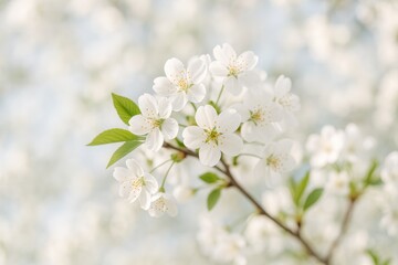 Obraz premium Stunning Sakura Blooms with a Vibrant Springtime Nature Scene