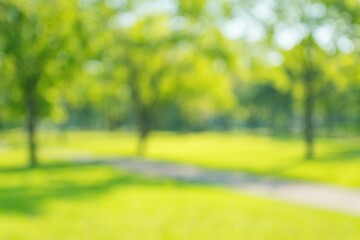 Abstract blurred urban park scenery with bokeh effects - Nature-inspired design