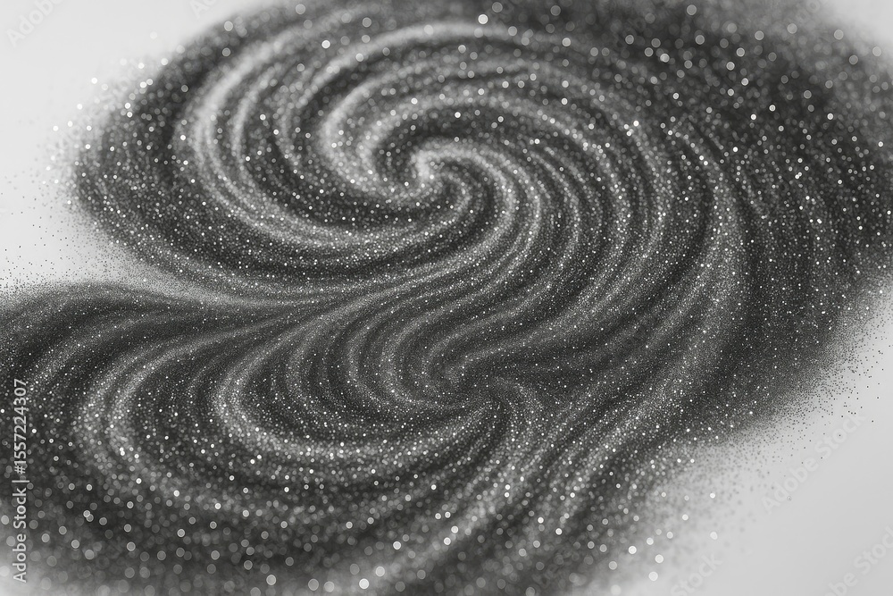 Poster monochrome sparkling pattern with abstract design
