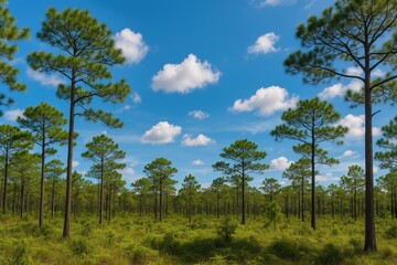 Fototapeta premium Stunning Woodland Landscape in a National Park