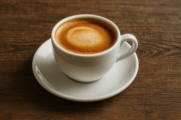 A flavorful coffee served on a surface