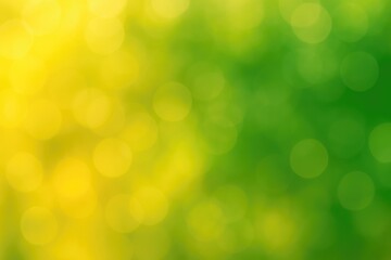 Obraz premium Vibrant yellow and green bokeh backdrop with abstract patterns