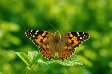 Stunning Butterfly Amidst Verdant Wilderness