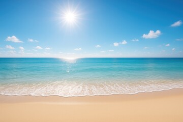 Fototapeta premium Stunning ocean view under clear skies