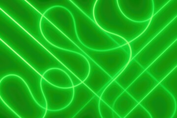 Vibrant abstract backdrop featuring luminous green neon light patterns suitable for posters, websites, and brochures.